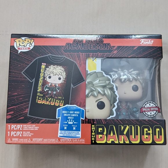 Funko Pop! & Tees: My Hero Academia - Katsuki Bakugo Vinyl Figure & T-Shirt (M) - Picture 4 of 7
